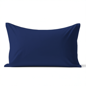 Funda de almohada 100% algodón azul tamaño francés 65x65cm - Product Image 3