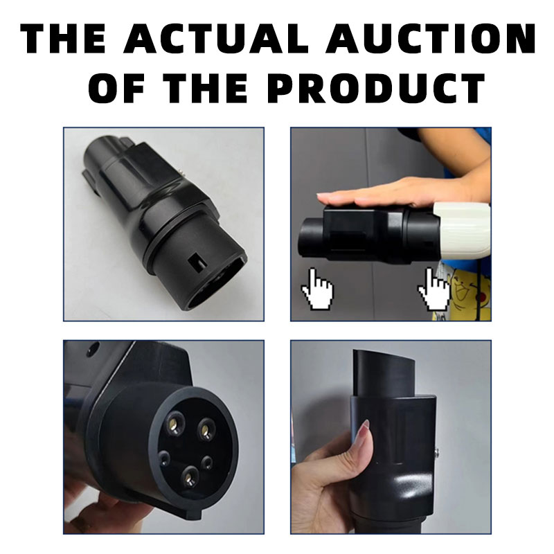 Adaptador de carregamento de carro elétrico 32a Ev Charger Converter Tipo 2 para Tipo 1 Estação de carregamento Ev Adaptador Iec 62196 para J1772