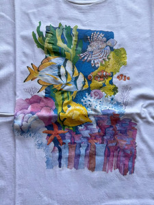 T-Shirt Bianca da Uomo con Collo Rotondo - Stampa Vivace di Lettere (A/B/C) Stile Retrò Casual Oversize Morbida 100% Cotone - Product Image 3