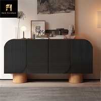 Meubles de salle à manger noirs de Style français buffet de Style moderne médiéval buffet de stockage armoire de salon