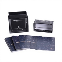 Cartes à Jouer Familiales Personnalisables de Haute Qualité, Design Classique Noir Mat Durable avec Boîte Rigide Recyclable Écologique