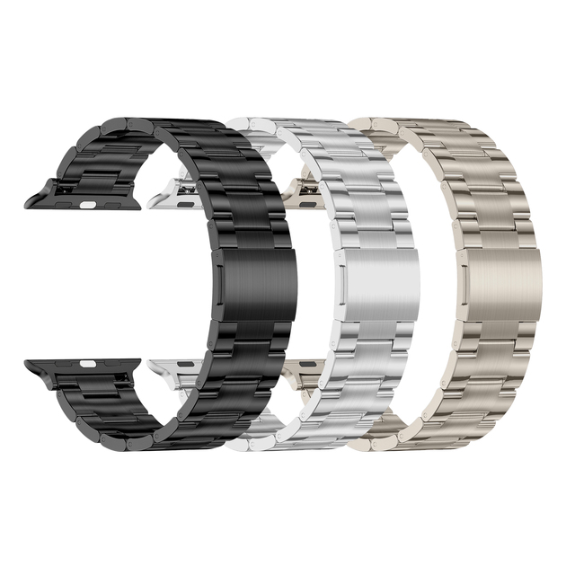 Chungming No Tools Needed Titanium Band with Magnet Buckle and DLC for Apple Watch Ultra 2 49mm 45mm 44mm 41mm 40mm