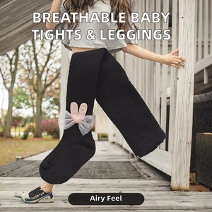 Collants pour bébé en tricot personnalisé respirant, leggings pour filles, pour le printemps, l'automne, port quotidien décontracté pour les enfants - Product Image 2