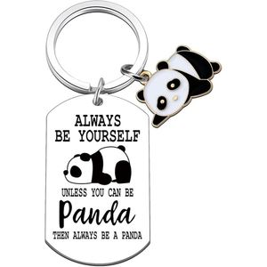 Porte-clés Panda Kawaii pour Enfants, Adolescents, Filles, Amoureux des Pandas, Cadeaux Bijoux, Porte-clés Animaux, Faveurs de Fête de Noël et d'Anniversaire, Vente en Gros, Prêt à Expédier - Product Image 1