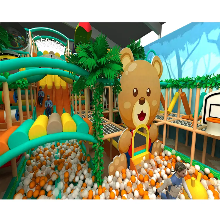 Bettaplay, Лесной тематический лабиринт зеленого цвета для детей, домашняя игровая площадка, оборудование для детской площадки