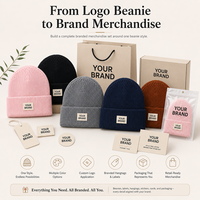 Gorro de Punto Acrílico Suave Personalizado SHINY con Etiqueta Tejida con Logotipo Personalizado, Gorros de Invierno con Puño para Eventos de Marcas y Equipos