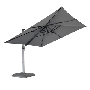 Parasol de terrasse moderne en aluminium robuste avec logo personnalisé, protection UV, inclinaison gauche/droite, pour hôtel et cour, modèle DC-UP-107, logo imprimé - Product Image 3
