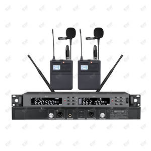 Micrófono Inalámbrico Profesional de Doble Canal EIF HD-1100, de Mano, con Bodypack XLR, Ligero, para Actuaciones en Escenario, Gran Venta - Product Image 4