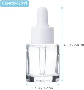 Luxury 1 oz Custom Empty Essential Oil Packaging <b>30ml</b> Round Thick Wall Bottom Cosmetic Face Serum clear Glass Dropper <b>Bottle</b> - Product Image 2