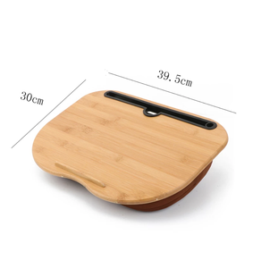 Bamboo <strong>Lap</strong> <strong>Desk</strong> with Soft Cushion Laptop Tray <strong>Desk</strong> with Phone Holder, Portable for Reading Writing and Work on Bed Couch - Product Image 4