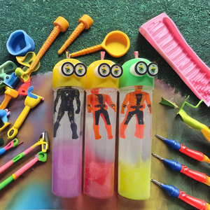 Kit de Slime de Superhéroes con Figura Inspirada en Marvel, 2 Colores Mezclados, Juguete Sensorial No Tóxico para Niños, Textura Elástica y Transparente - Product Image 5