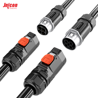 Connecteur d'alimentation circulaire MJ32 à 4 broches 80A 600V en alliage de cuivre IP67 étanche à verrouillage rapide pour les connexions de câbles de batteries ESS