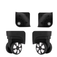 Roues de bagage personnalisées, accessoires universels, roulettes avec valise d'aviation, 4 pièces