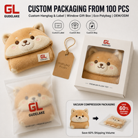 Peluche personnalisée pour bébé, vente en gros OEM ODM, faible MOQ, compagnon de sommeil apaisant, en coton PP à poils courts, cadeau pour la chambre d'enfant