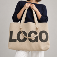 Sac à bandoulière tricoté avec logo personnalisé et poignées longues et courtes pour les détaillants de boutiques proposant des accessoires de mode quotidiens