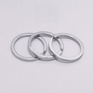 25 28 30mm Venta al por mayor Llaveros de metal de moda Llavero dividido plano DIY para llavero <span class=keywords><strong>Hardware</strong></span> de buena calidad Fabricación de joyas - Product Image 3