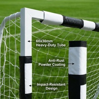 But de football pliable en acier durable IUNNDS 300x200x90cm pour usage extérieur, jardin et maison