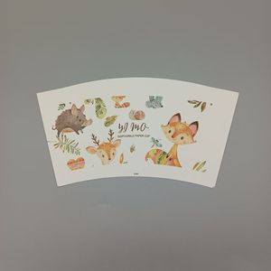 PE Coated Offset Printed <b>Paper</b> Cup Fan for Custom Disposable Coffee Cups 100% <b>Biodegradable</b> - Product Image 5