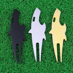 Fourchette de golf en forme de requin, en acier inoxydable, ouvre-bouteille multifonctionnel, outil de réparation pour utilisation sur les terrains de golf et dans les jardins - Product Image 1