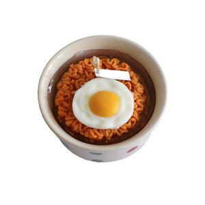 บะหมี่กึ่งสำเร็จรูปไข่ที่สร้างสรรค์เทียนหอมไข่ลวกขี้ผึ้งถั่วเหลืองขี้ผึ้งเจลลี่ขี้ผึ้งของขวัญวันเกิดอุปกรณ์ประกอบฉากการถ่ายภาพของหวาน - Product Image 3