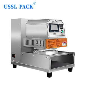 Machine de scellage semi-automatique pour barquettes rondes 20PM-E, scelleuse de boîtes à viande jetables en plastique, équipement pour l'emballage de plats préparés en supermarché - Product Image 2