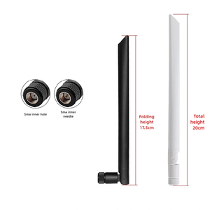 360 độ Dual Band Omni Directional <span class=keywords><strong>Receiver</strong></span> không dây 50 Dặm Dài phạm vi 5km 5dBi vịt cao su 2.4G 5.8G Router <span class=keywords><strong>Wifi</strong></span> Antenna - Product Image 1