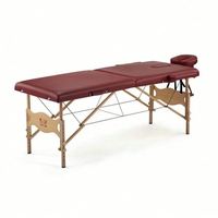 Table de massage pliable portable, légère, avec poignée de transport, hauteur réglable, pour spa, voyage, salon, domicile