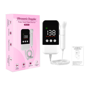 Moniteur de fréquence cardiaque fœtale Doppler à ultrasons, moniteur de fréquence cardiaque fœtale pour femmes enceintes et détecteurs de fréquence cardiaque fœtale, export - Product Image 1