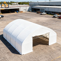 Abri de stockage robuste en PVC à double structure, imperméable et ignifuge, 1000 m² Couverture FT. pour usage commercial et résidentiel Peak