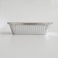 950ml jetable de qualité Alimentaire feuille de pain à usage unique boîte à emporter conteneur de papier d'aluminium
