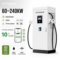Estación de Carga Rápida para Vehículos Eléctricos de 80kW/120kW, CCS2, GBT, NACS, IP54, Nivel 3, Montaje en Suelo, con OCPP, para Exteriores