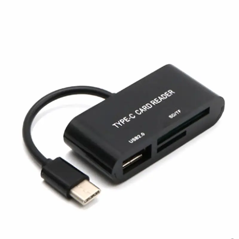 Fabriek Prijs Kaartlezer Usb 2.0 3 In 1 Sd/Tf/Compact Flash Smart Geheugenkaart Adapter Type C Otg Sd-kaartlezer