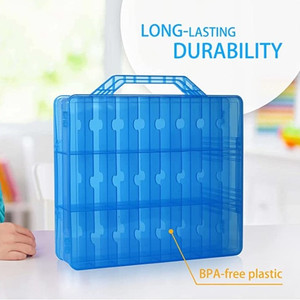 Đồ chơi di động tổ chức hộp lưu trữ Trường hợp với hai mặt 48 ngăn tương thích với bất ngờ Búp bê đồ chơi xe hơi hiển thị trường hợp - Product Image 4