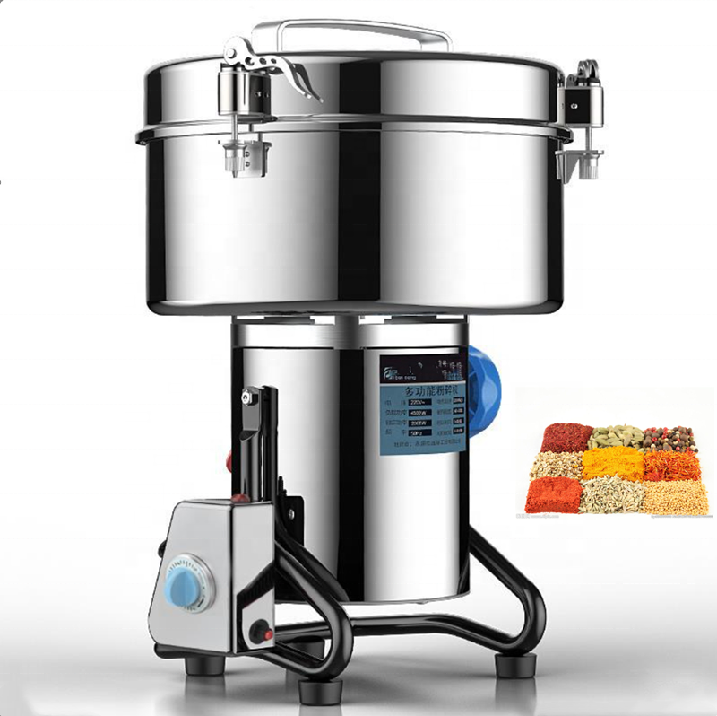 4500G Food Spice Corn Herb Grinding Cocoa Rice Powder Mill Food Grinder ...