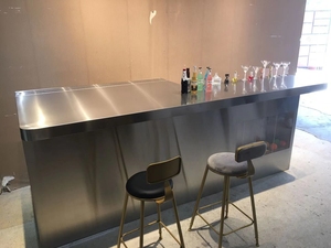 Kitlalog Station de bar à cocktails en acier inoxydable 304, conception personnalisée, équipement de barman, station de travail pour cocktails - Product Image 4