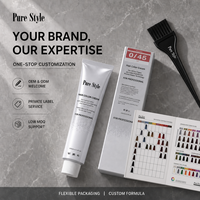 Crème colorante pour cheveux professionnelle de salon 100ml, extrait d'herbes, coloration permanente sans ammoniaque, OEM ODM, étiquette privée personnalisée