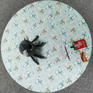 Tapis d'éclaboussures en cuir de vinyle résistant aux taches, réutilisable et imperméable, facile à nettoyer, pour chaise haute, tapis de nourriture pour bébé - Product Image 2