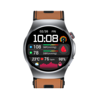 OEM SIM-Karte Ein-Klick-Physikalische Überprüfung EDA Ermüdungsanalyse 390mAh Magnetisches Laden APP GS206 4G Anruf-Smartwatch
