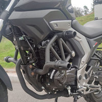Pour moto Haojue DL150 : Barre de protection antichute, garde-mains pour sacoches latérales, modification de porte-bagages arrière/support de selle (acier au carbone)