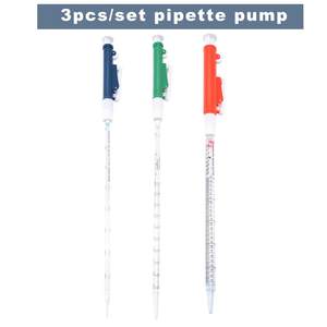 XZ Lab Supplies Manual Pipette <b>Pump</b> Set 2ml Blue 10ml <b>Green</b> 25ml Red Single/Multi-Channel Pipettes 2-Year Warranty Compatible - Product Image 3