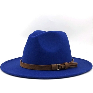 Phụ Nữ Mới Người Đàn Ông Fedora Hat Với Da Ribbon Quý Ông Phụ Nữ Thanh Lịch Mùa Đông Mùa Thu Rộng Brim Jazz Nhà Thờ Panama Sombrero Cap - Product Image 2
