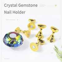 Support d'affichage magnétique argenté pour nail art, outil de pratique de manucure
