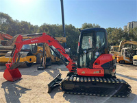 Mini-excavatrice Kubota U-55 d'occasion avec chenilles en caoutchouc et pince hydraulique, mini-excavatrice Kubota U15 U20 U-35 U55 KX155