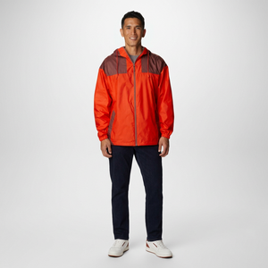 Men's New Fashion Vintage Windbreaker Jacket Black <b>Canvas</b> Quick Dry Windproof Hood Waterproof Design Customizable Stand - Product Image 1