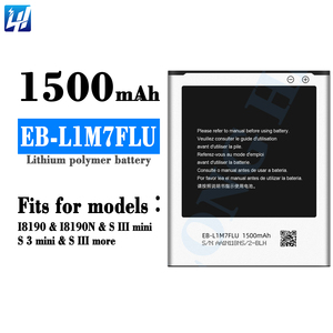 1500mAh I8190/I8190N/S III <span class=keywords><strong>mini</strong></span> EB-L1M7FLU batterie de téléphone portable pour <span class=keywords><strong>Samsung</strong></span> - Product Image 2