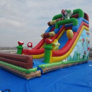 สไลเดอร์เป่าลม PVC รับน้ำหนักได้ 500 กก. สำหรับกิจกรรมกลางแจ้ง สวนสนุก แทรมโพลีน พื้นที่การศึกษา สถานรับเลี้ยงเด็ก อนุบาล รองรับผู้ใช้ 10 คน - Product Image 1