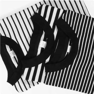 Customized Knitted <b>Linen</b> <b>Striped</b> <b>Fabric</b> Boy's OEM Pure Cotton 250GSM Broad Stripes Crewneck Anti - Shrink for Adults Trends - Product Image 4