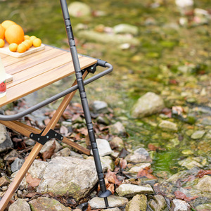 Bâton de randonnée multifonctionnel en alliage d'aluminium YUANTOOSE, bâton de randonnée pliable, équipement de camping en plein air, léger et portable - Product Image 2