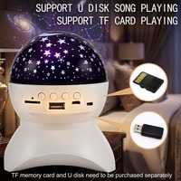 Projecteur d'étoiles Bluetooth Galaxy, veilleuse Aurora, haut-parleur musical 3D, rechargeable par USB, pour chambre à coucher, cadeau pour enfants