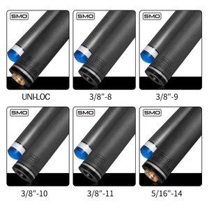 Jflowers SMO Manche de queue de billard en fibre de carbone, pointe de 12,5 mm à faible déflexion, avec broche de fixation rapide 3/8x8 pour remplacement - Product Image 4